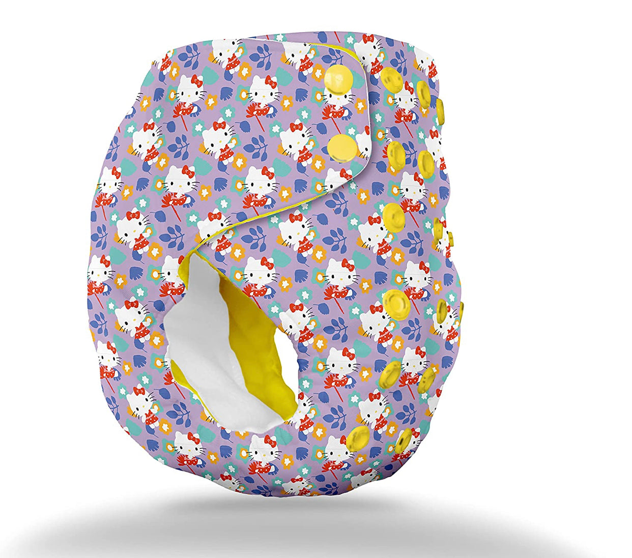 Reusable Cloth Diaper - Kitty | Buy Free Size Reusable Cotton Diaper For Baby & Toddler | Smiley Buttons