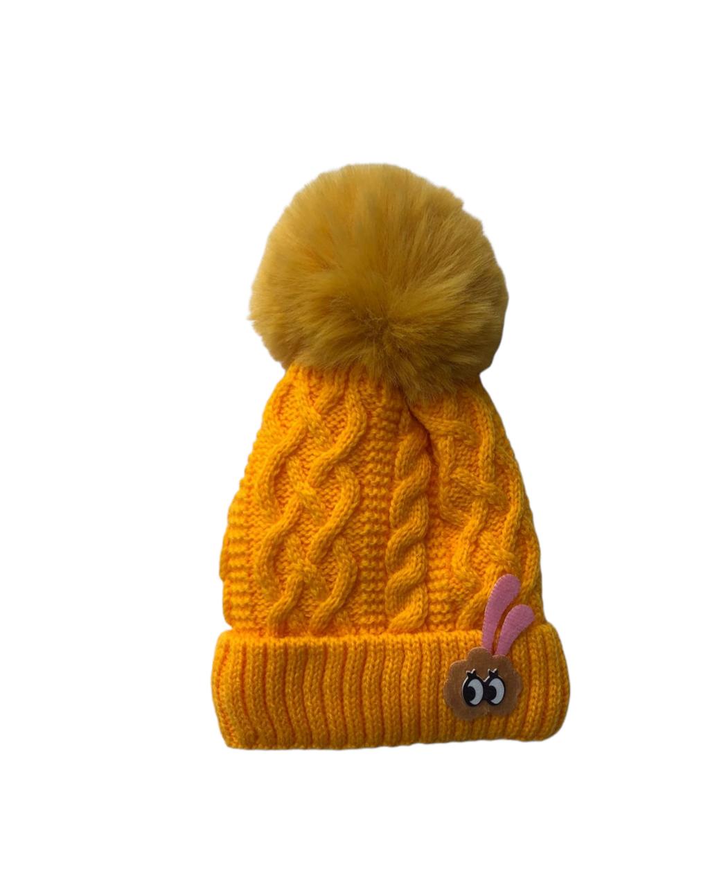 Woolen Cap - Bunny Yellow | Buy Woolen Caps for Infant Babies Online in India at Best Prices